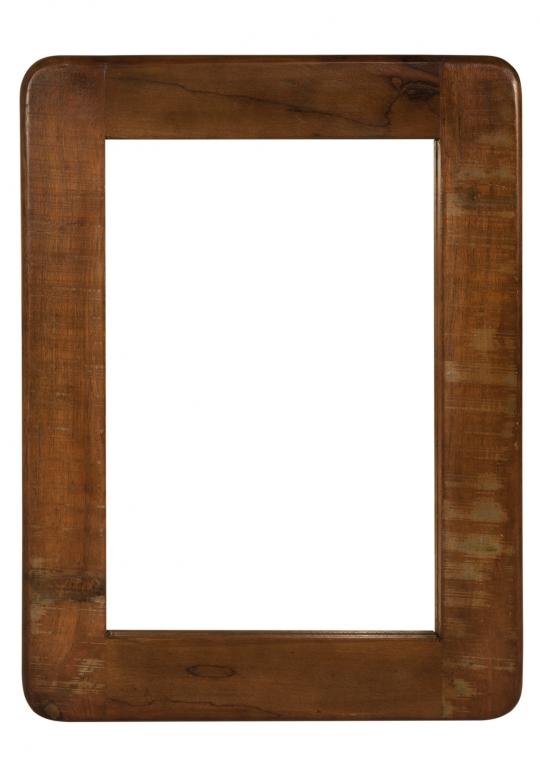 Spiegel, lackiertes Altholz